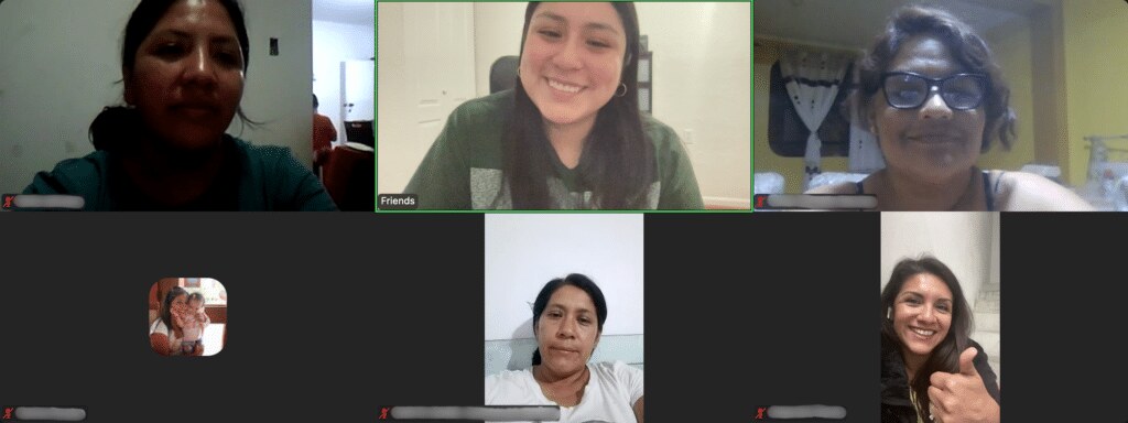 Group photo of May's virtual parent group