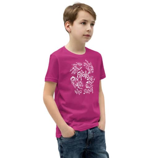 Kids Friends Short Sleeve T-Shirt (Linnea’s Design) - Image 10