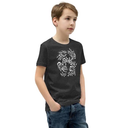 Kids Friends Short Sleeve T-Shirt (Linnea’s Design) - Image 6