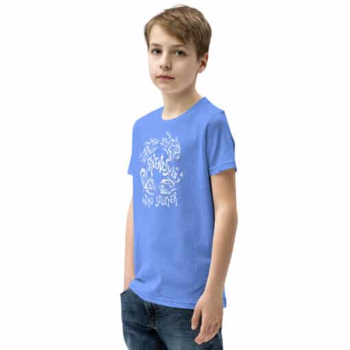 Kids Friends Short Sleeve T-Shirt (Linnea’s Design) - Image 19