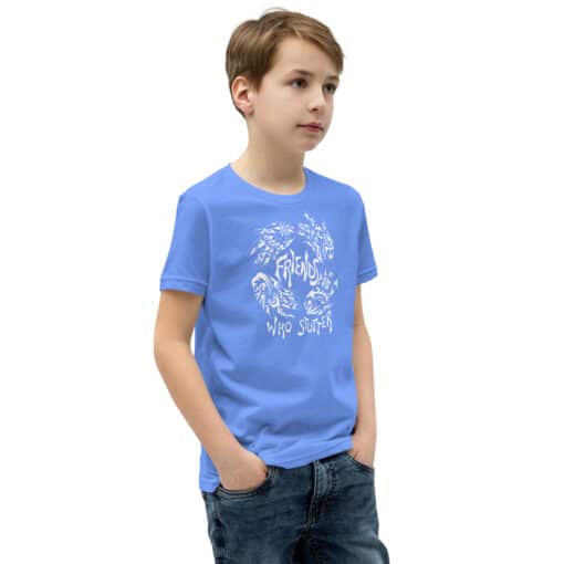 Kids Friends Short Sleeve T-Shirt (Linnea’s Design) - Image 18