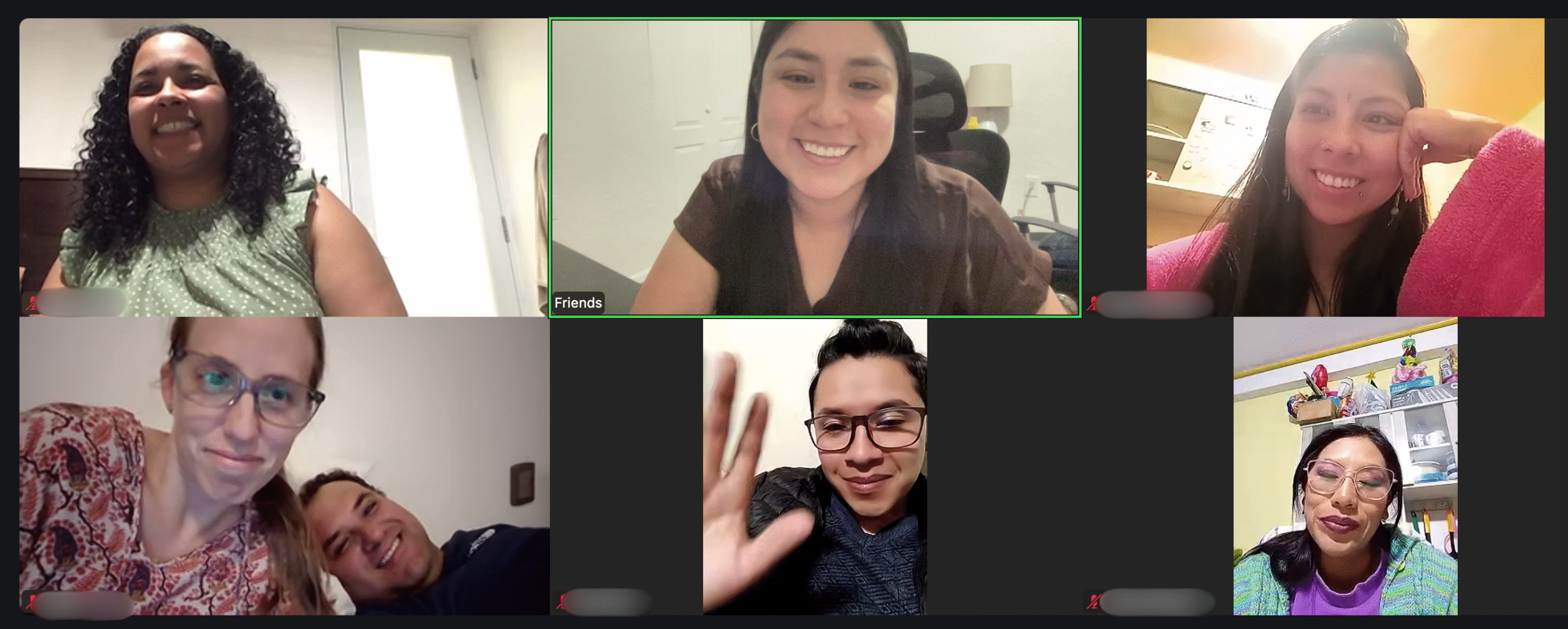 Group photo of May's virtual parent group
